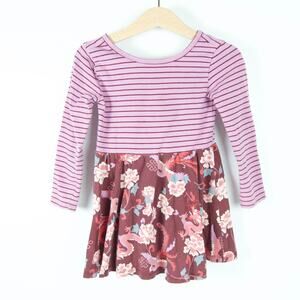 Tea Collection Ballet Skirted Dress Nepal Collection Phoenix Dragon Print Size 2